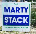 Sign-overload, name recognition are strategies for Board of Review candidate