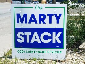 A Marty Stack sign in Lyons (Courtesy Facebook) 