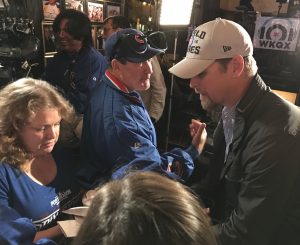 Former Cubs pitcher Kerry Wood talks with fans at the Cubs World Series breakfast rally at Harry Caray’s River North, 33 W. Kenzie St., Tuesday, Oct 25. (Photo by Karie Angell Luc / for Chronicle Media) 