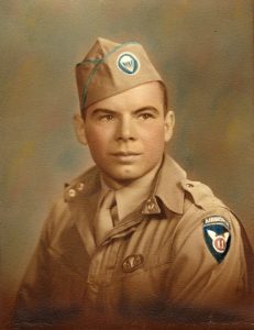 Oswego native Stan Young, a World War II paratrooper, will be one of the veterans featured on the Wall of Honor at the Little White School Museum’s “Remembering our Veterans” exhibit. The Park District is still looking for veterans’ photos to be displayed.  (Photo courtesy of Oswegoland Park District)