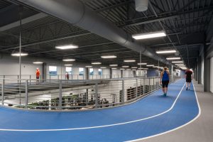 Advocate BroMenn's fitness center features a walking/running track. (Photo courtesy of Advocate BroMenn Health) 