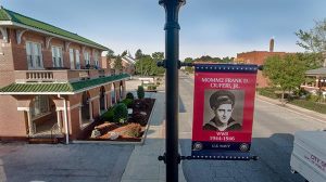 The first of Collinsville’s Hometown Heroes banners. (Photo courtesy: City of Collinsville)