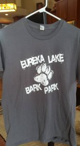 The Eureka Illinois Dog Park Committee is raising funds through special Eureka Bark Park apparel and gear from jcscreenprinting.com. (Photo courtesy of EIDPC Facebook)