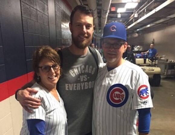 Cubs World Series MVP Zobrist entertains fans at Miracle game