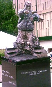Harry Caray statue outside Wrigley Field.
