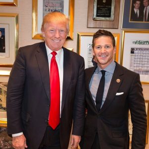 Former US Rep. Aaron Schock in Nov. 21, 2014 photo with now President-elect, Donald J. Trump was posted on Schock’s Facebook page with the comment: "Catching up with The Donald at his office in NY. Good advice on tax reform, real estate investment and a little bravado "You have to think anyway, so why not think big?" 