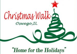Get into the holiday spirit with the annual Oswego Christmas Walk on Friday, Dec. 2 at  5-9 p.m. in downtown Oswego. (Image courtesy of Downtown Oswego)