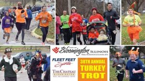 Runners of all ages will be out for the 38th Annual Turkey Trot at Miller Park in Bloomington Nov. 24. (Photo courtesy of Bloomington Events)