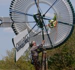 Historic Batavia windmill back where it belongs