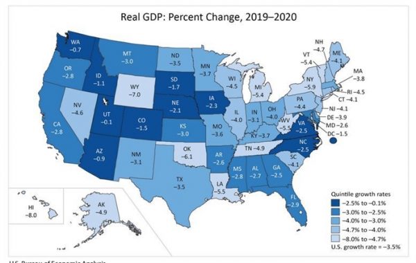 Illinois economy shrinks 4 percent in 2020 despite late growth ...