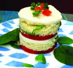 CREATIVE FAMILY FUN: Tin-can stacked caprese salad