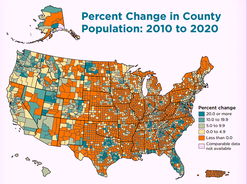 Census data shows population growth in urban regions Chronicle Media
