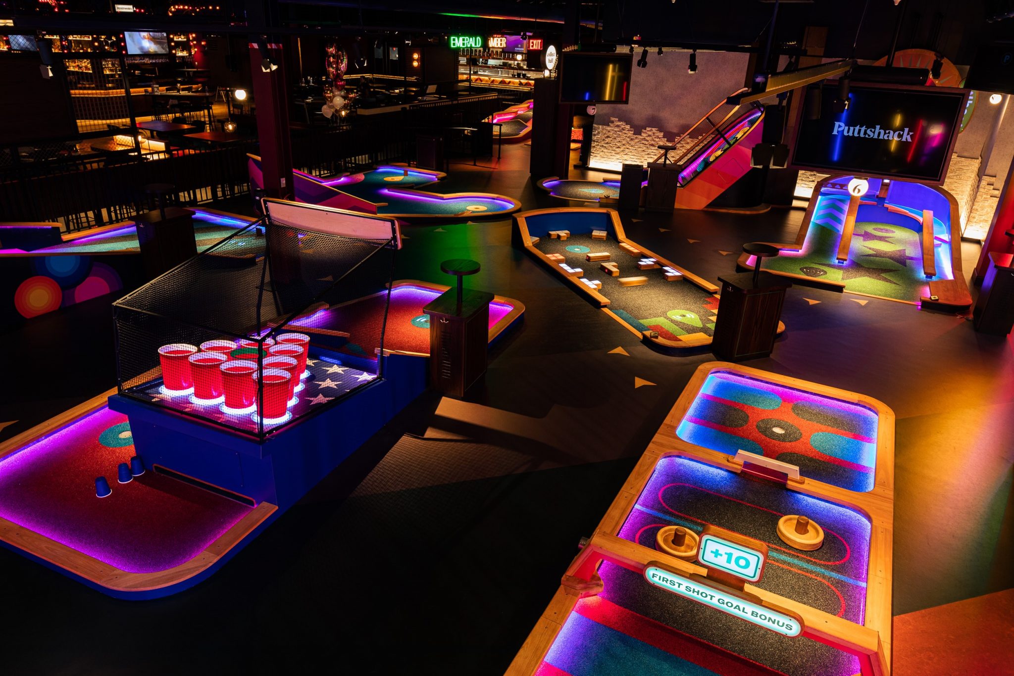 Venue offers upscale patented tech-driven mini-golf experience