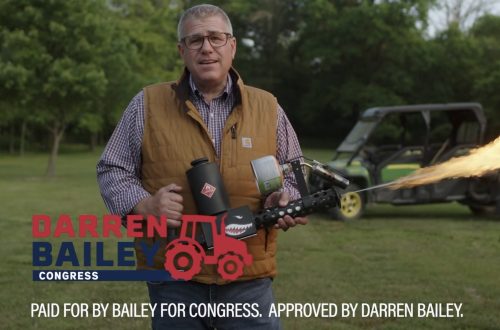 Darren Bailey’s flame thrower is back in latest political ad