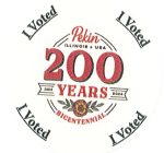 Tazewell County clerk releases new ‘I Voted’ sticker for Pekin Bicentennial