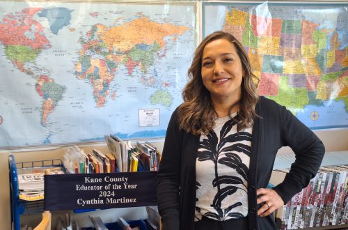 Aurora native earns Teacher of the Year honors